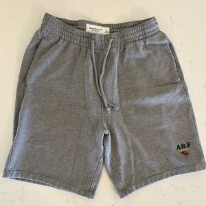 Abercrombie & Fitch Men's Gray Fleece Athletic Shorts
